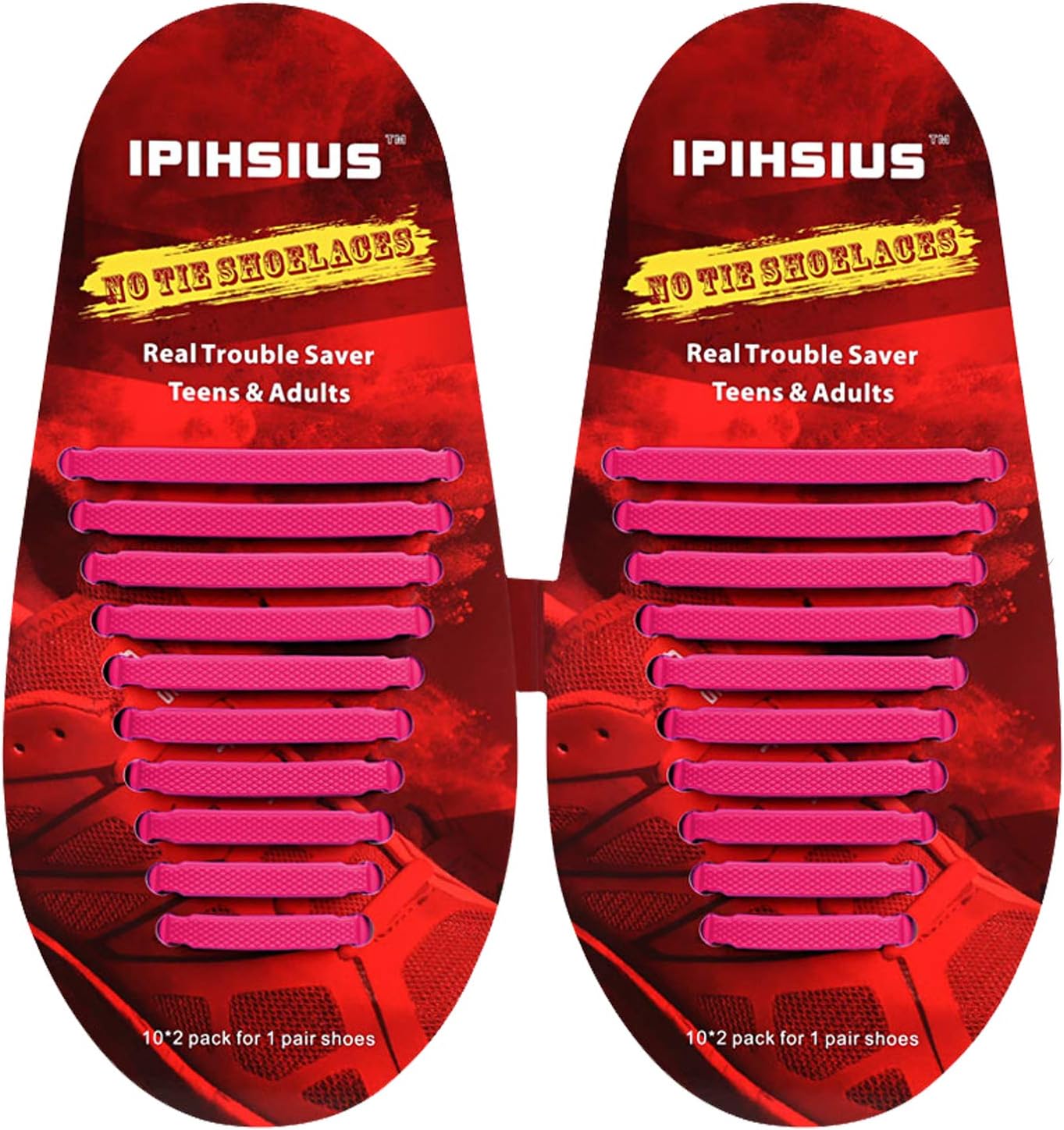iPihsius No Tie Shoelaces for Kids and Adults, Elastic Shoe Laces for Sneakers