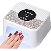 JYDFYP 268W UV LED Nail Lamp, Gel for Nail Polish UV Dryer with 4 Timers 45Pcs Lamp Beads and Automatic Sensor Professional Fast Curing Art Tools