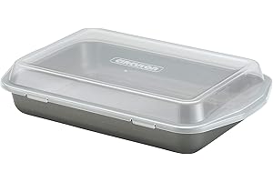 Circulon Total Nonstick Baking Pan With Lid / Nonstick Cake Pan With Lid, Rectangle - 9 Inch x 13 Inch, Gray