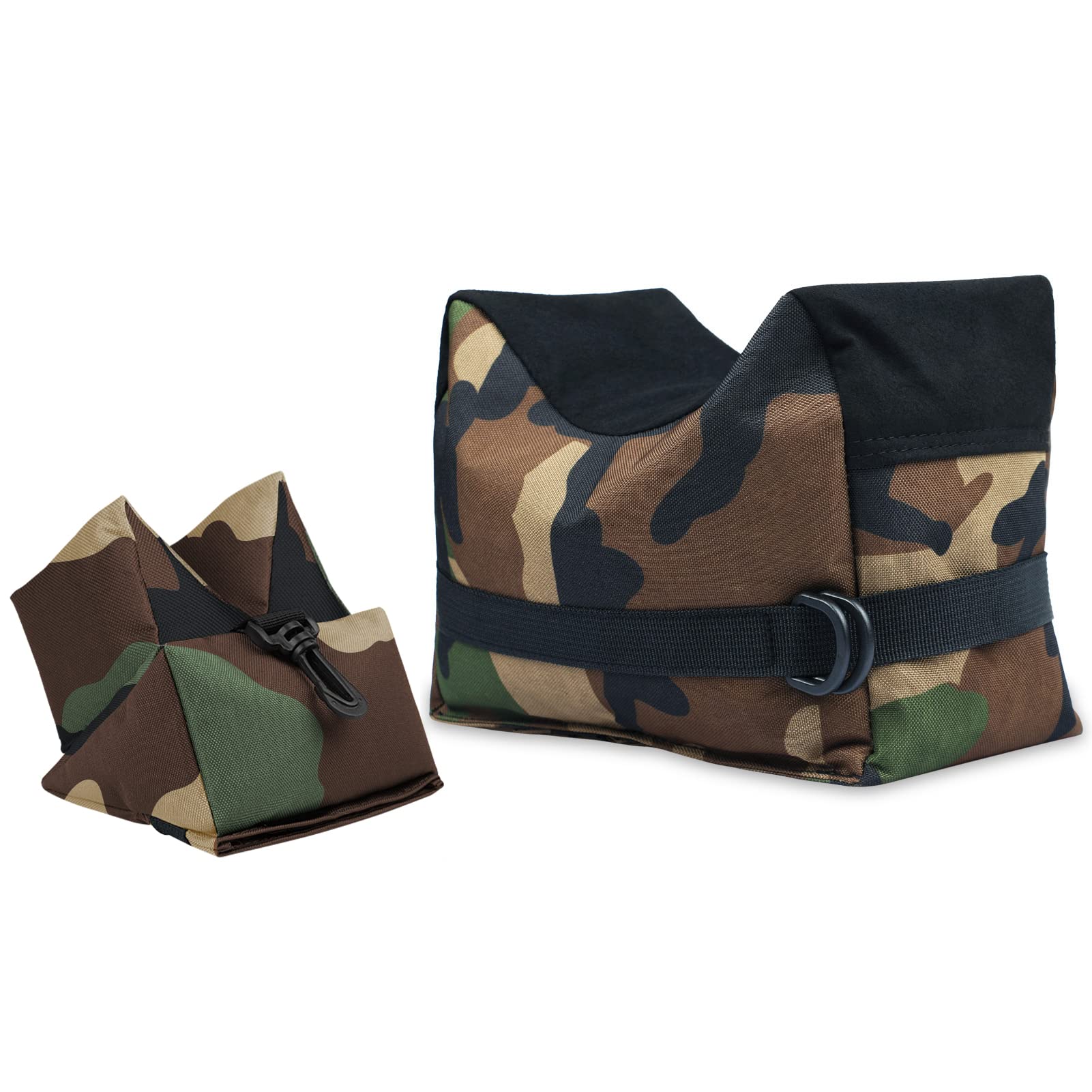 Feyachi Outdoor Shooting Rest Bags, 900D Bench Rest Bags Front + Rear Support, Sandbag Holder, Air Rifle Rest for Rifle Hunting, Durable and Water Resistant