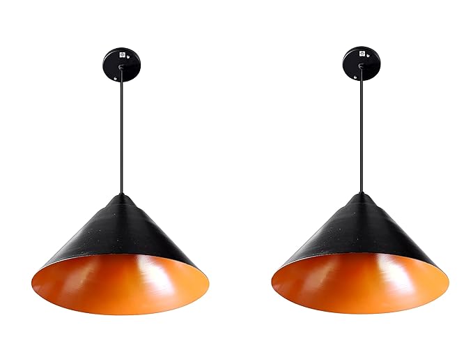 WhiteRay Orange Cone LED Hanging Light