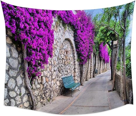 Amazon Co Jp Dshf タペストリーの壁掛け タペストリー 花壇の壁のタペストリーカバービーチタオルピクニックヨガマット家の装飾 ホーム キッチン