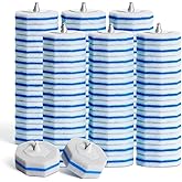 60pcs Disposable Toilet Brush Refill Pads, Replacement Brush Heads, Toilet Cleaner Refills，Disposable Wand Heads，Bathroom Cleaning，Toilet Cleaning Scrubbers Compatible with Most Toilet Brushes