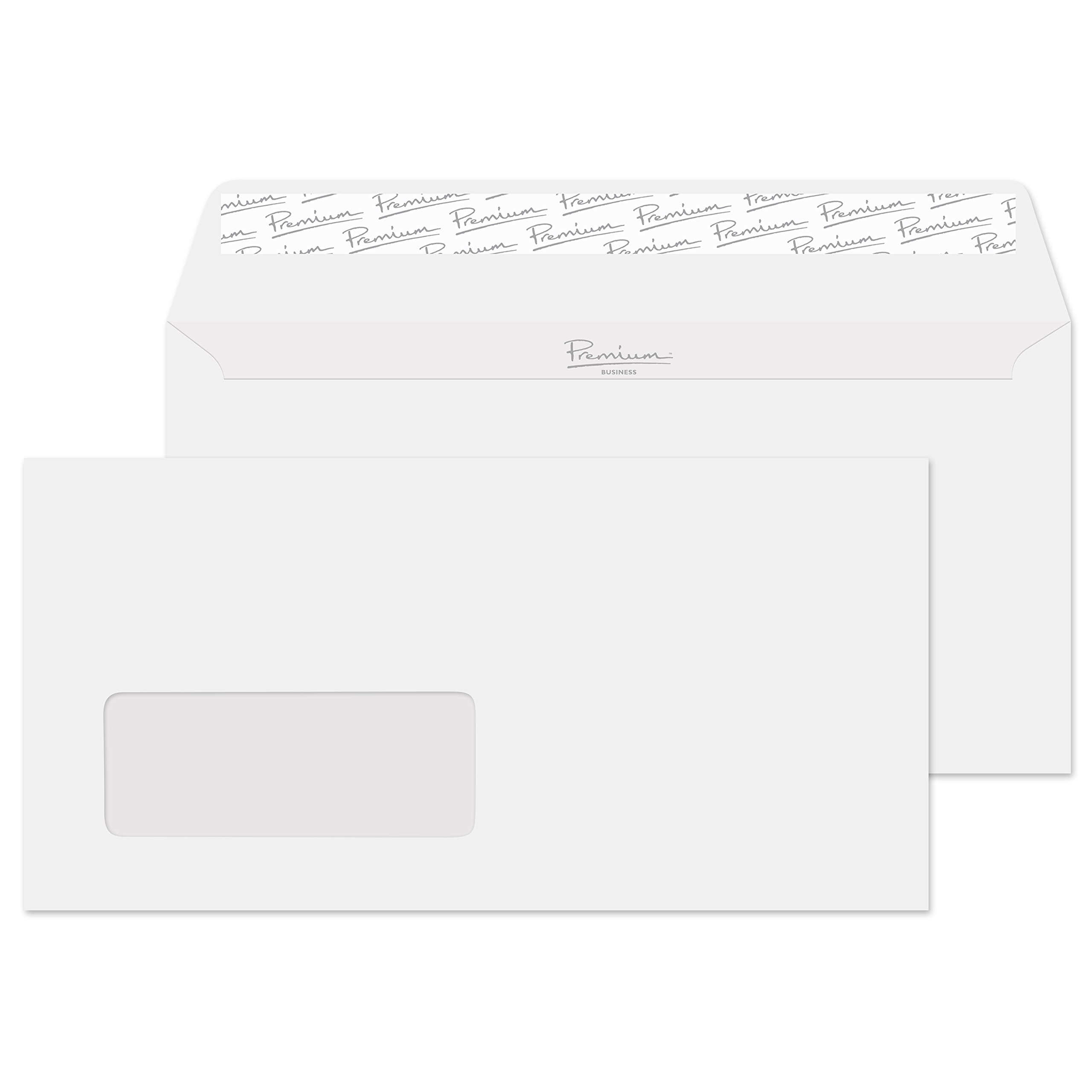 Blake Business DL 110 x 220 mm 120 gsm Peel & Seal Wallet Window Envelopes (91265) Diamond White Laid - Pack of 50