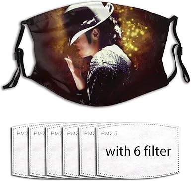 Michael Jackson Masque Visage Réutilisable, Masques en tissu 