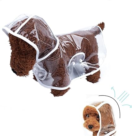 X Cool Imperméable Transparent Imperméable à Leau Pet Vêtements Clothes Résistants Pour Chiens