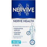 Nervive Nerve Health, Alpha Lipoic Acid, Fortify Nerve Health, Healthy Nerve Function, Healthy Blood Circulation, Supplement, Tablet, 60 Tablets