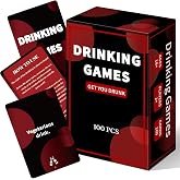 Poen Drinking Games Card Questions Challenges Fun Party, Get You Drunk | Bachelorette Party Drinking Games Girls Night Christmas White Elephant Gifts for Adults
