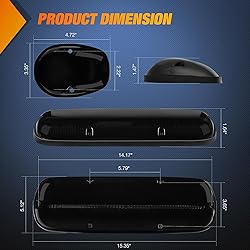 Nilight LED Cab Marker Lights 3 PCS Roof Running