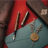 Wordsworth & Black Fountain Pen Set Bamboo Wood Medium Nib Gift Case view 5
