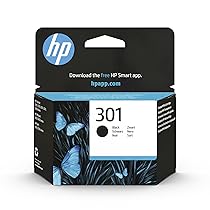 HP 301 Nero, CH561EE, Cartuccia Originale da 170 Pagine, Compatibili con Stampanti DeskJet 1000, 1050 1500, 2000, 2050, 2500, 3000, 3050, Envy 4500,5500, OfficeJet 260, 4600