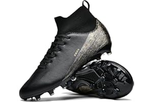 TOPSFEBA Soccer Cleats for Mens Womens Indoor Soccer Shoes Unisex Baseball Turf Shoes Youth Rugby Shoes Adult AG FG TF Football Boots Wide Training Sneaker