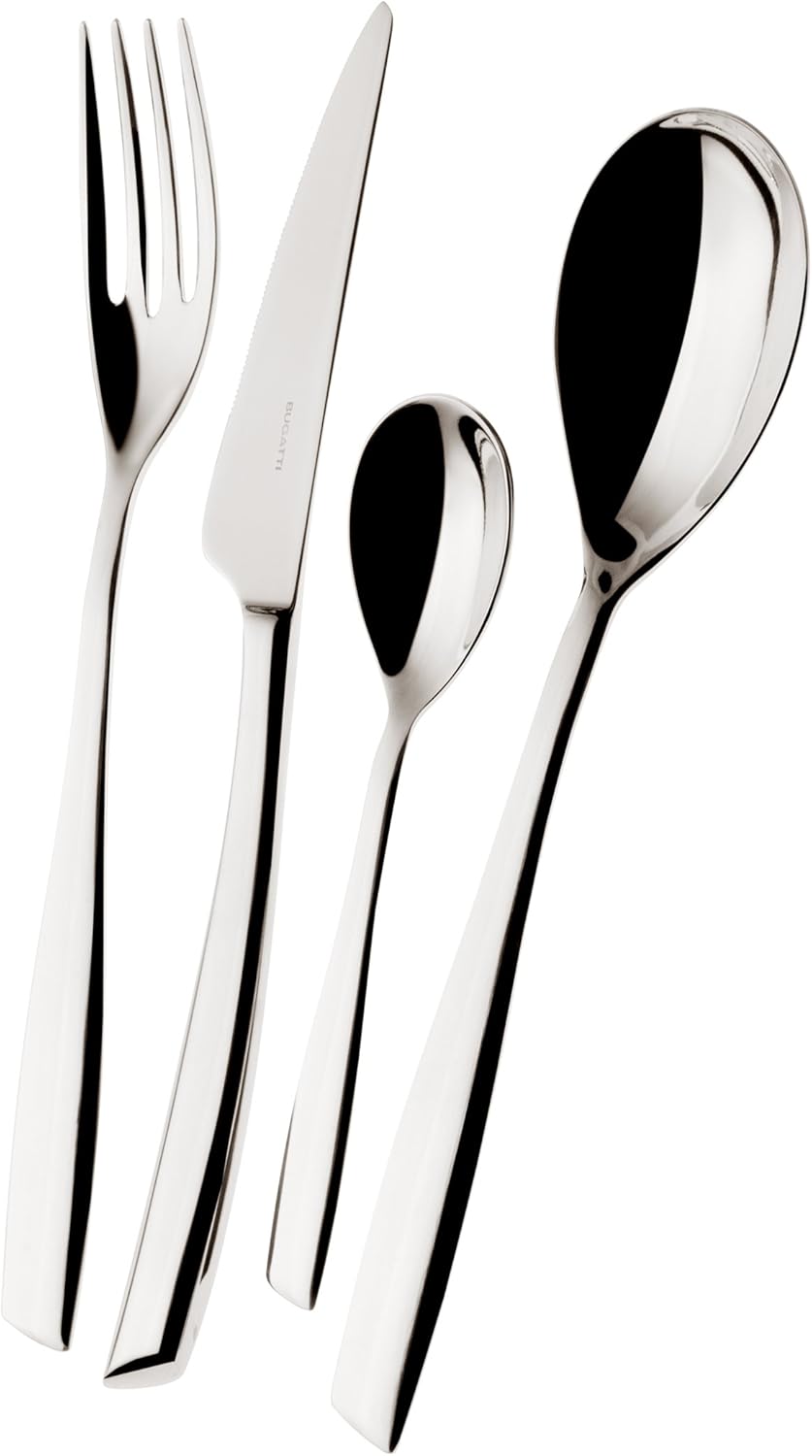 BUGATTI, Riviera, 24Piece Cutlery Set in 18/10 Stainless Steel