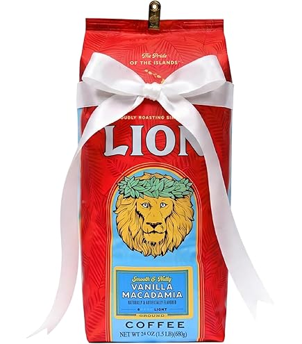 Amazon.com : Lion Coffee VANILLA MACADAMIA Smooth & Nutty Ground