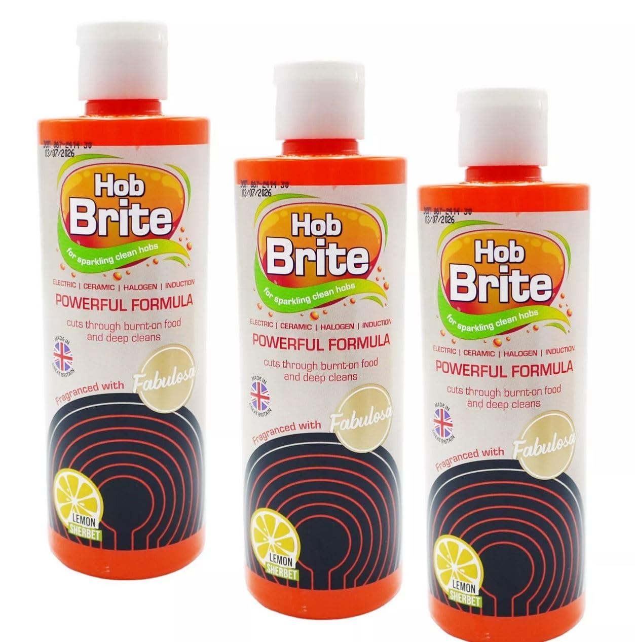 Hob Brite Original Ceramic, Electric, Halogen and Induction Hob Cream Cleaner (300ml, Pack of 3)