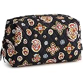 Vera Bradley Premium Cotton Large Cosmetic Makeup Bag