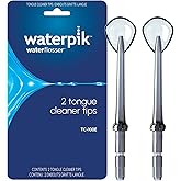 Waterpik Replacement Tongue Cleaners 2 Count (Pack of 1) | Genuine Waterpik Brand Refill Nozzles Heads, for Bad Breath &amp; Oral Hygiene, Assorted Colors, Replace Every 6 Months