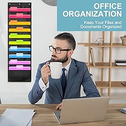 Geyee 4 Pack Wall Hanging File Folders