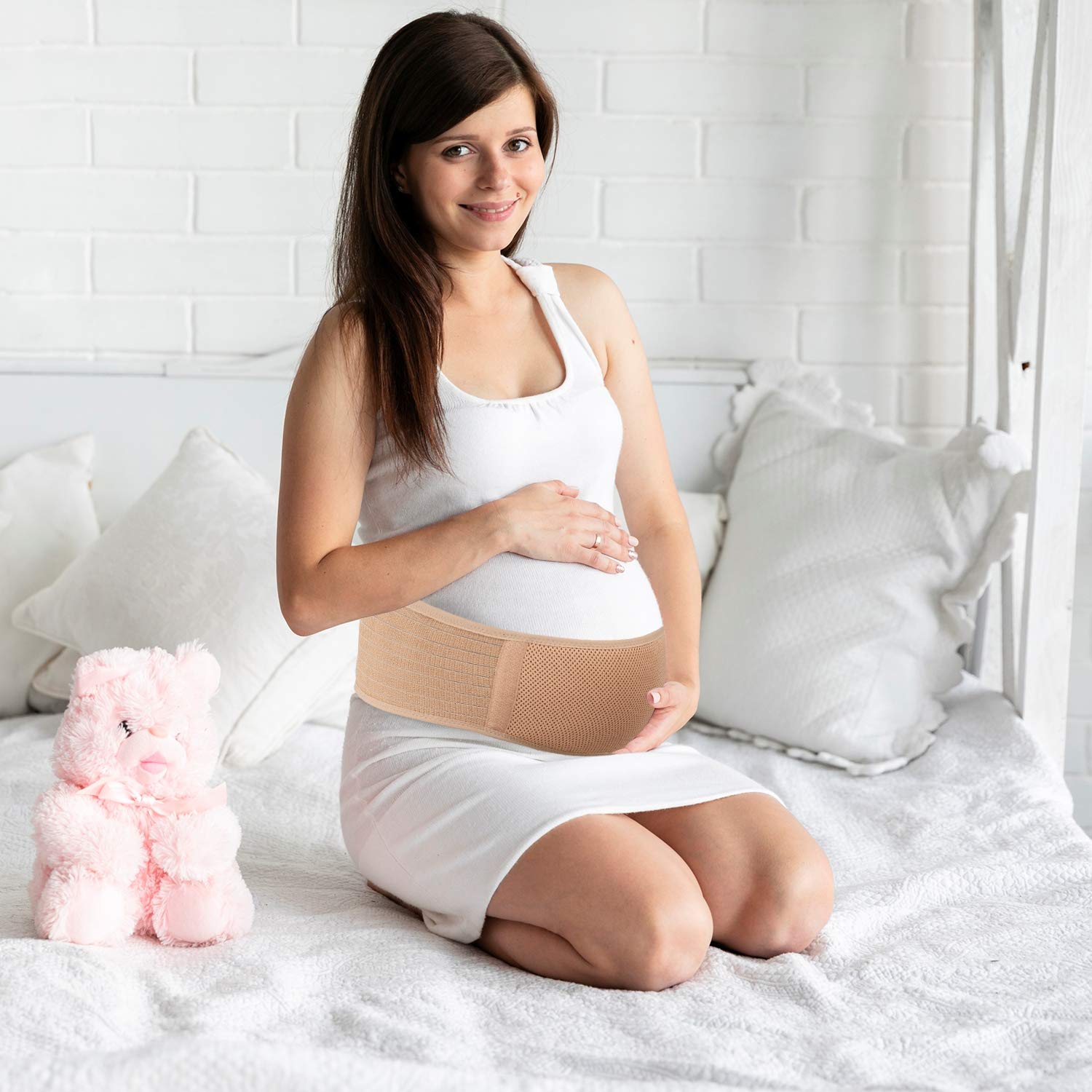 Maternity Belt, Pregnancy Support Belt, Breathable Belly Band - Back Hip & Pelvic Support Lumbar Relief Prenatal & Postpartum Tummy Wrap Abdominal Sling Prenatal Cradle - Universal Size: Industrial & Scientific