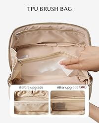 EACHY Personalized Makeup Bag, Travel Cosmetic Bags