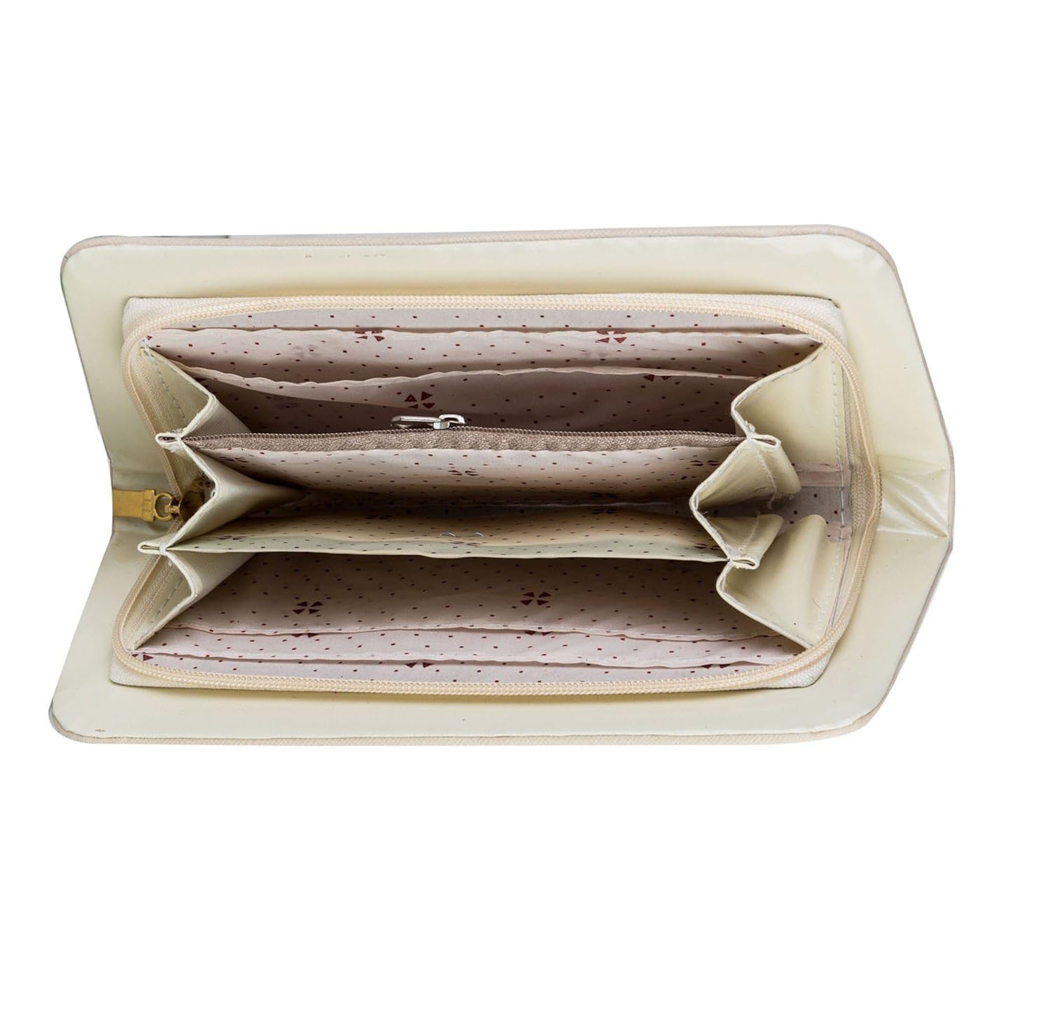 louise belgium premium pu leather designer women&rsquo;s clutch -white