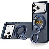 SYNCWIRE for MagSafe Ring Phone Holder, 360° Rotation Magnetic Cell Phone Grip Dual-Sided Magnets Phone Ring Kickstand Compatible with iPhone 17 16 15 14 13 12 Pro Max MagSafe, Android, Samsung etc.