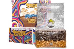 Booming Acres | The Magical 5lb All-in-One Mushroom Grow Bag | Mushroom Grow Kit | Harvest Your own Happiness | Discover The Magic of Growing Mushrooms - 5lb Grow Bag Mushroom Starter Kit