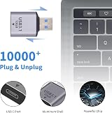 Duttek USB C Female to USB A Male Adapter 10Gbps USB 3.1 Gen 2 OTG Fast Charging view 5