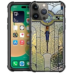 CARLOCA Compatible with iPhone 15 Pro Case,Art Deco