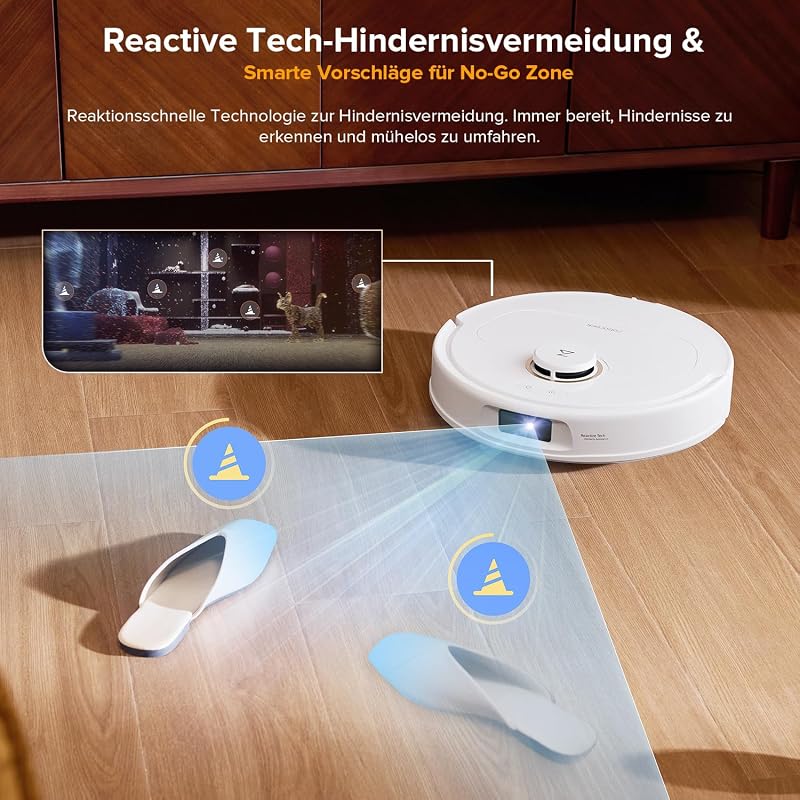 Qrevo S5V Saugroboter mit Wischfunktion&Hebarem Wischmopp