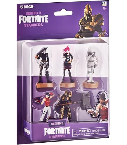 Amazon.com: Fortnite Authentic Toys with Stamp, 5 Pack