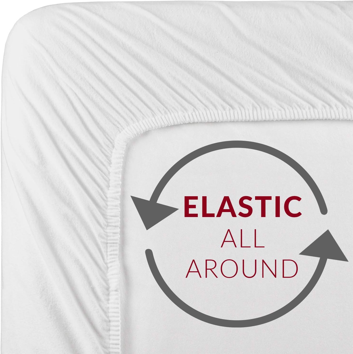 Mellanni Extra Deep Pocket Sheets - Queen Size Sheet Set - 4 Piece 1800 Brushed Microfiber Bedding with Extra Deep Pocket Fitted Sheet - Easily Fits 18-21 inch Mattress (Queen, White): Home & Kitchen