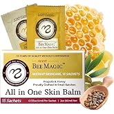 Sweet Bee Naturals All-in-One Skin Balm Sachets - 4ml Each, Certified Organic, Deep Moisture &amp; Hydration for On-the-Go Skincare, Ideal for Busy Lifestyles, Travel-Friendly - 15 Pack
