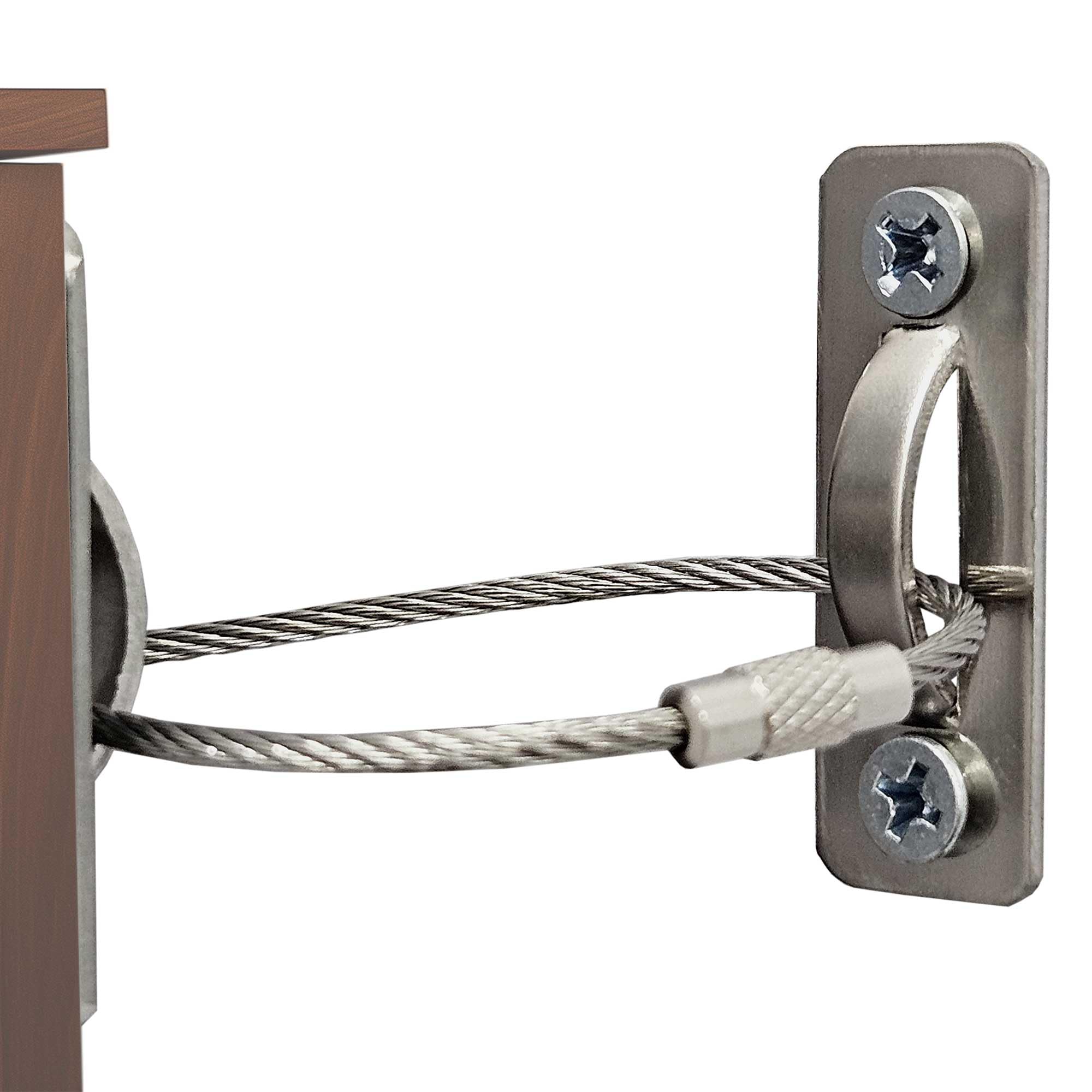 Photo 1 of 6 Sets Anti Tip Furniture Anchors for Baby Proofing, Earthquake Straps, Furniture Secure to Wall Anchors, Childproof and Home Safety, 10in