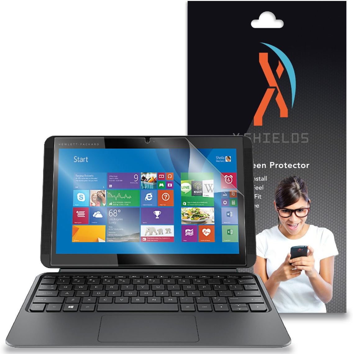 XShields© (3-Pack) Screen Protectors for HP Pavilion 10 X2 (Ultra Clear)