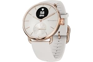 Withings ScanWatch 2 - Hybrid Smart Watch, Heart Rate Monitoring, Fitness Tracker, Cycle Tracker, Sleep Monitoring, GPS Tracker, 30-Day Battery Life, Android & Apple Compatible, HSA/FSA