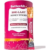 BetterAlt SHE-Lajit Strawberry Honeysticks|Shilajit for Women with Shatavari &amp; Saffron for hormonal Balance &amp; Energy Boost|Tasty Shilajit Honeysticks with Goodness of Pure Himalayan Shilajit|30 Sticks