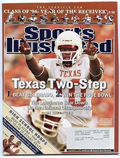 Amazoncom Si Sports Illustrated December 5 2005 Texas