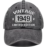 Vintage 1954 1953 1952 1951 1950 1949 1948 1947 1946 1945 Limited Edition Adjustable Embroidered Baseball Cap