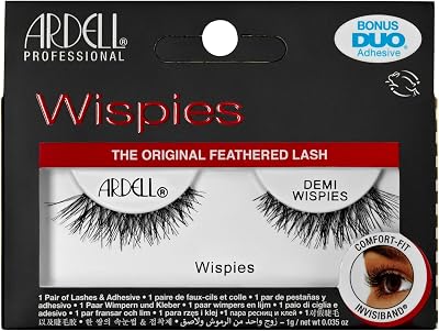 Ardell Demi Wispies False Eyelashes with Lash Glue Included Medium Length