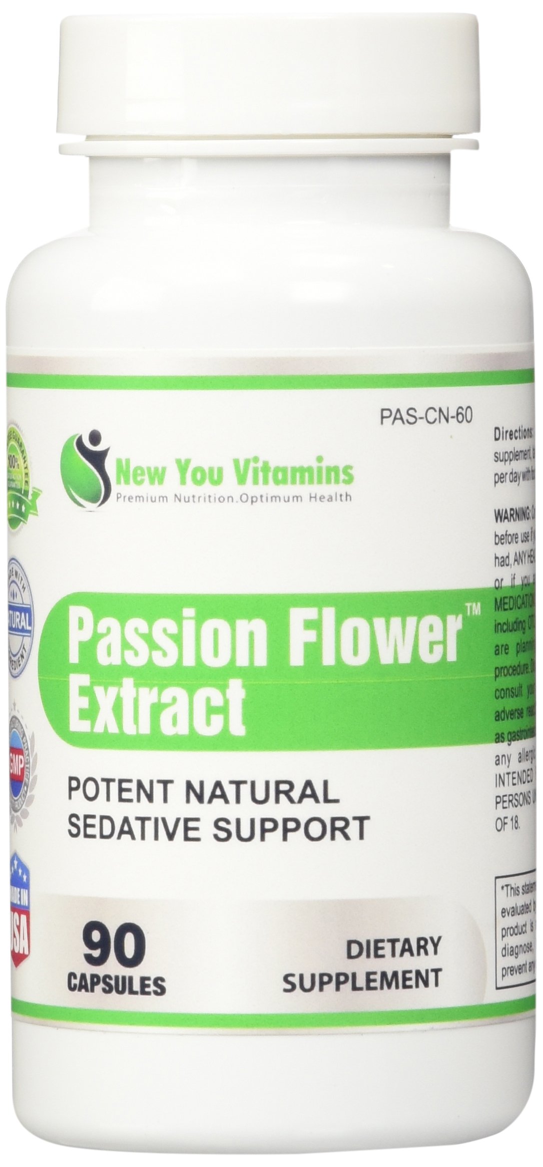 Passion Flower Supplement Natural Sedative Support Passion Flower