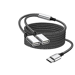 Fidioto USB C to Double USB Cable Splitter