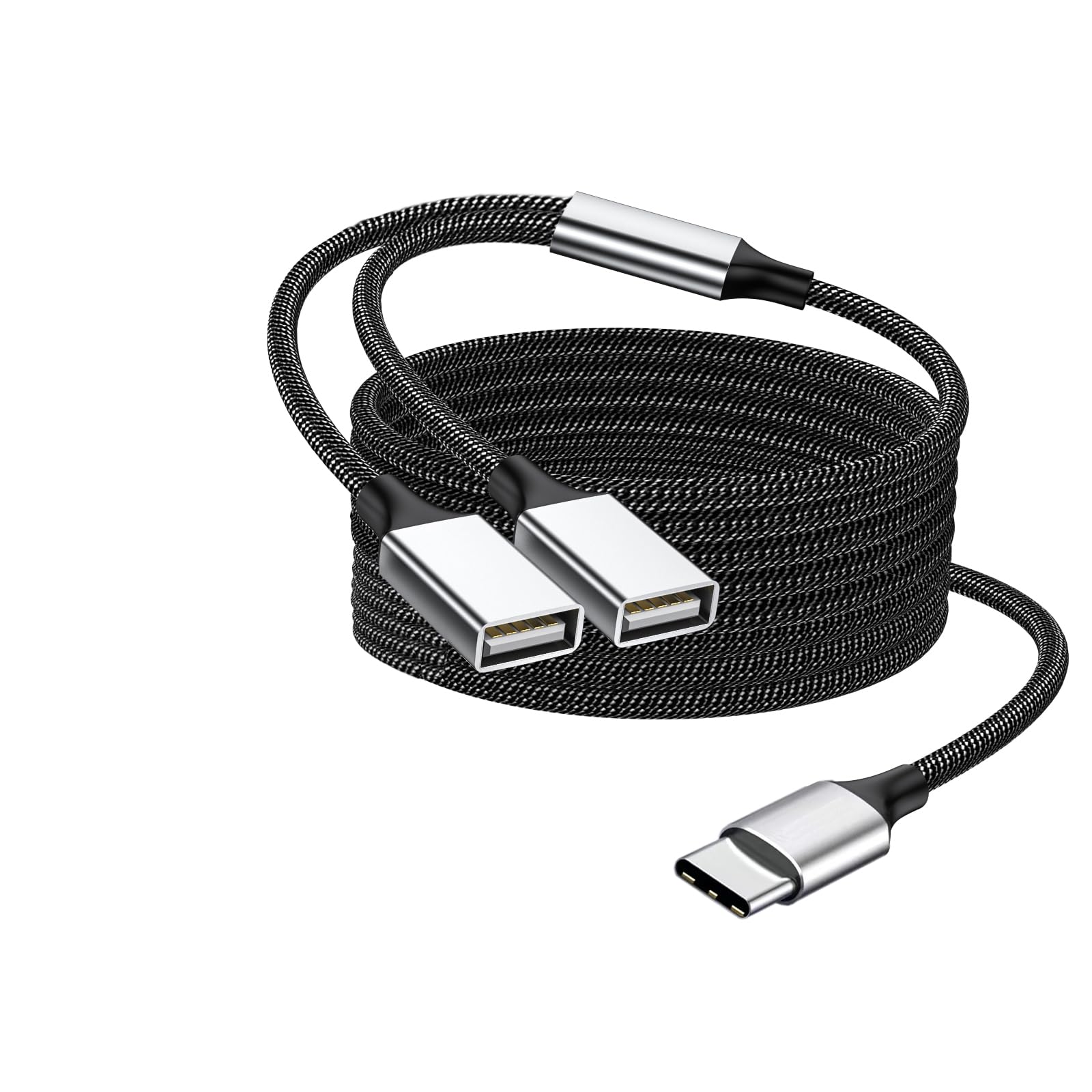 Fidioto USB C to Double USB Cable Splitter