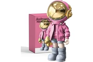 EZ4ENCE Astronaut Statues Spaceman Sculpture Modern Arts Gifts Pink Figurine Ornament Room Decor for Men,Home and Crafts Desktop Accessories Tabletop Decoration, Living Room, Office, Bookshelf…
