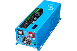 SGPWATT SUNGOLDPOWER 4000W 24V Pure Sine Wave Inverter Charger 24Vdc to120Vac Off-Grid Solar Power Inverter, AC/Battery Priority Charger Solar Wind Power Inverters with Low Frequency, Auto Generator Start