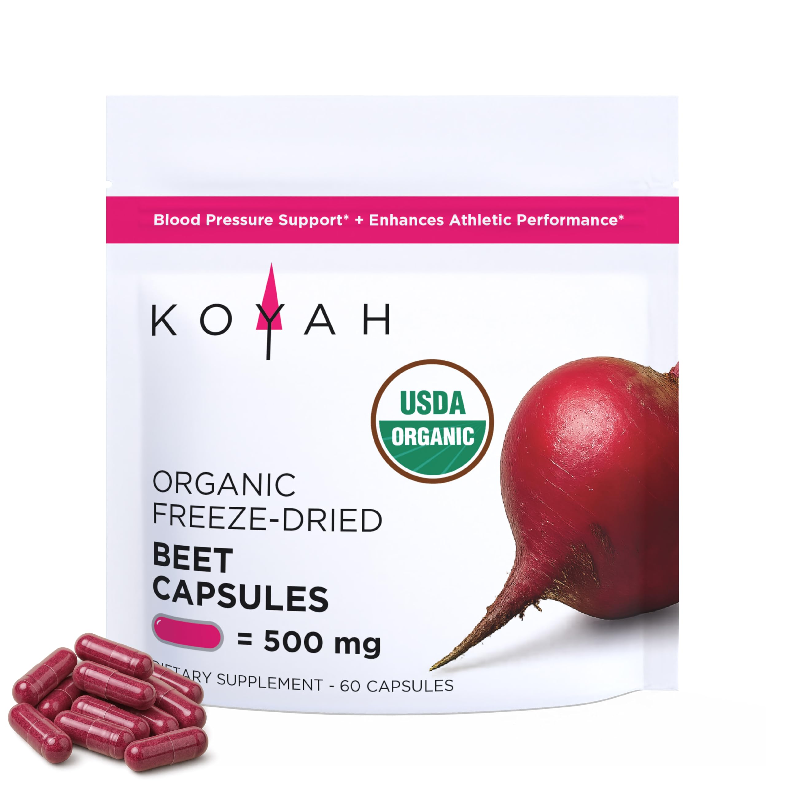 Organic Freeze-Dried Beet Capsules