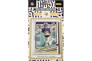 GENERIC Minnesota Vikings 2023 Donruss Factory Sealed 10 Card Team Set Featuring Rated Rookie Cards Jordan Addison, DeWayne McBride and Jaren Hall Plus Kirk Cousins and Others