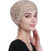 Alnorm Flower Design Chemo Hair Loss Caps Cancer Headwear for Women