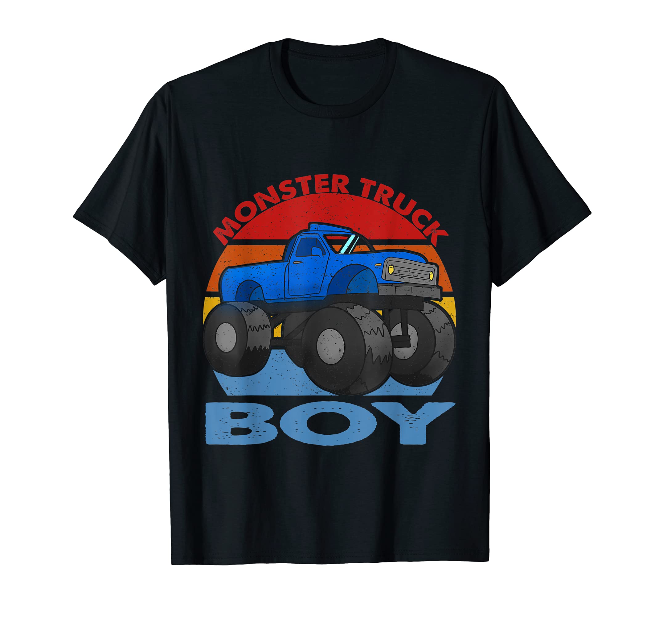 Monster Truck Boy 4x4 Mudding Truck Vintage T-Shirt