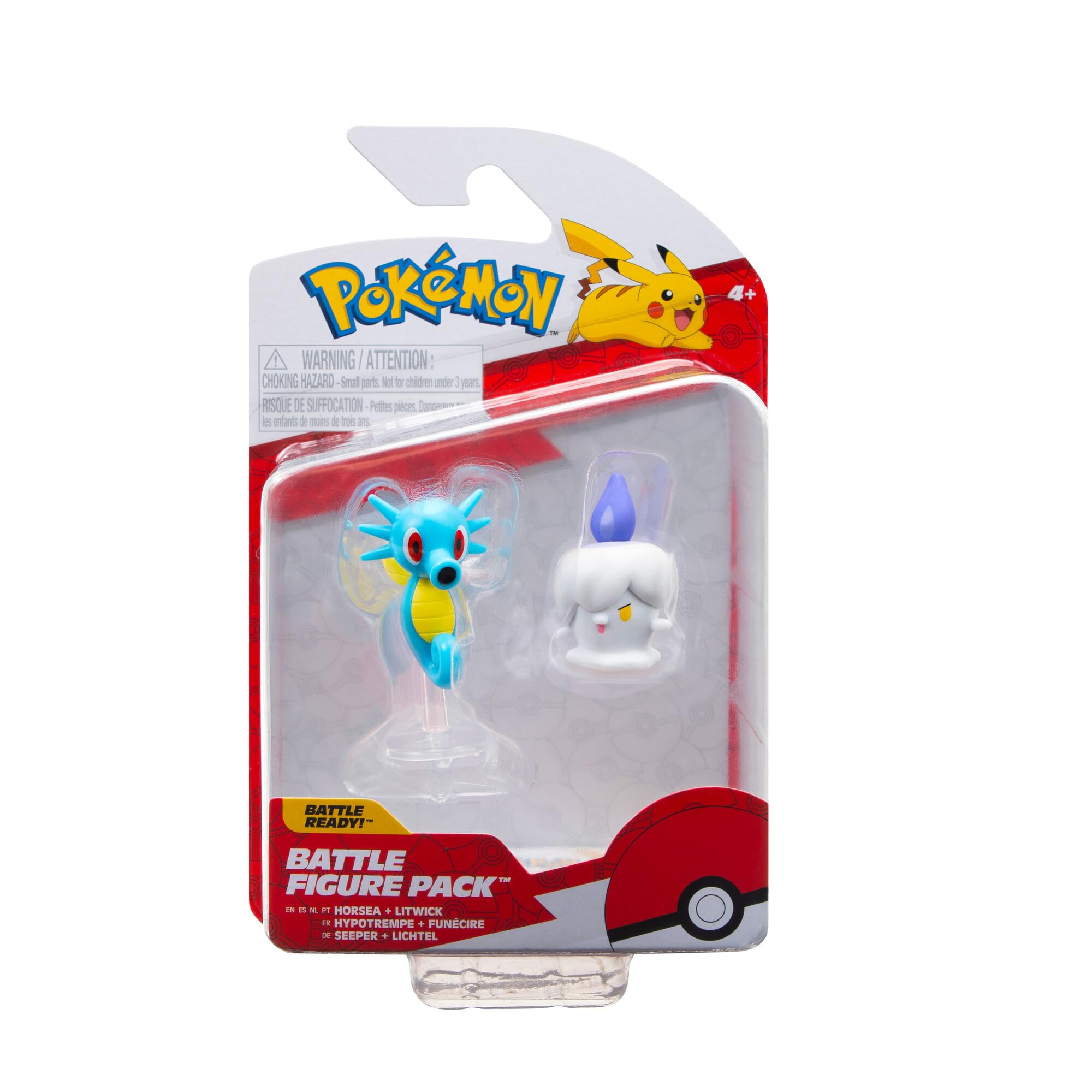 Pokemon Battle Figure 2 Pack (Litwick & Horsea) W15